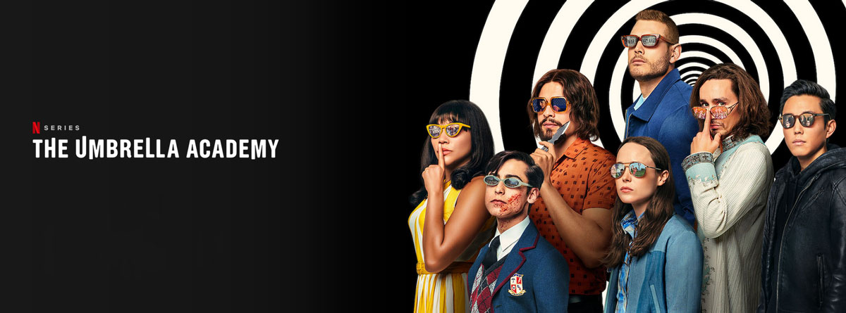 Illustration : Affiche The Umbrella academy sur netflix