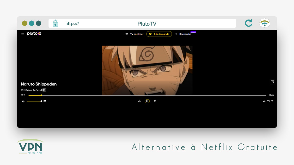 Illustration : Alternative a Netflix gratuite PlutoTV