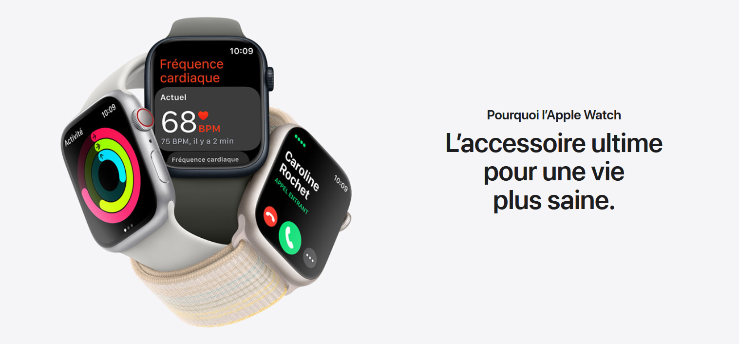 Illustration : Apple Watch fait partie de l'IoT.