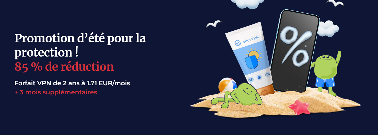 Illustration : Atlas VPN en promotion en Août 2023