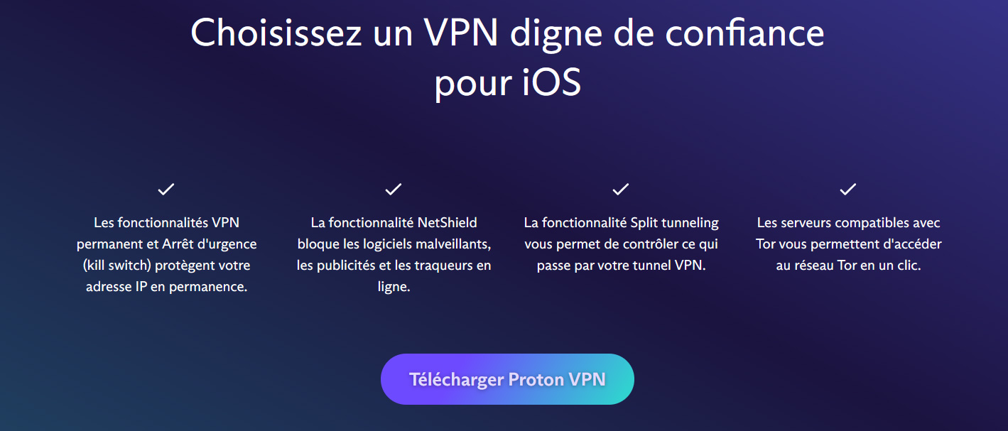 Illustration : Choisissez un VPN pour safari et iOS