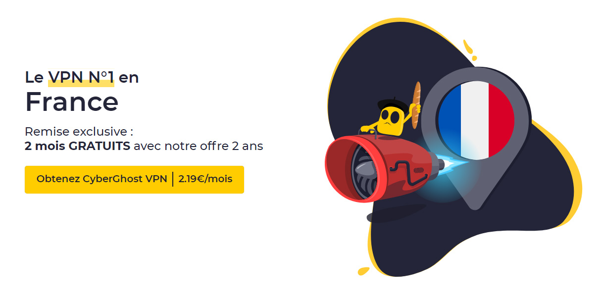 Illustration : CyberGhost VPN en promotion pour mai 2023