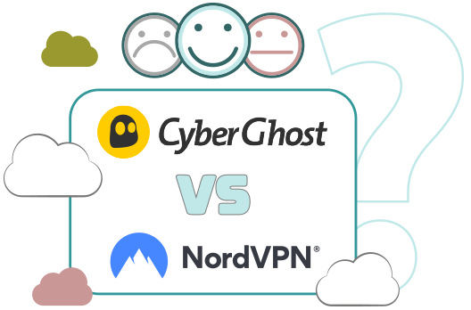 Illustration : CyberGhost et NordVPN