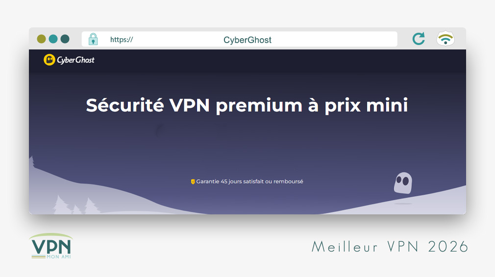 CyberGhost Short List des meilleurs VPN