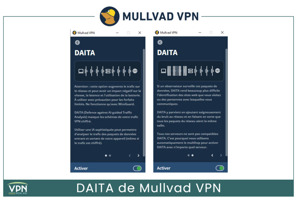 Illustration : DAITA de Mullvad VPN