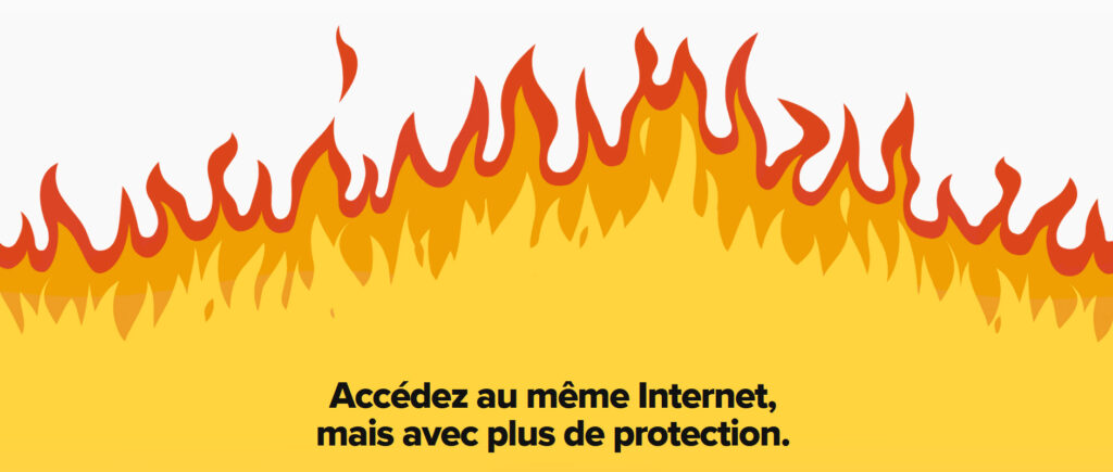 Illustration : DuckDuckGO même internet mais protégé