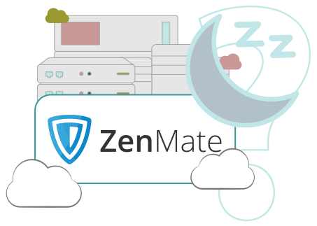 anciens emplacements de serveurs de ZenMate