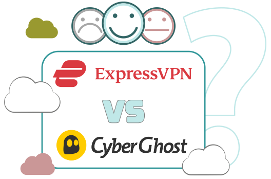 Illustration : ExpressVPN et Cyberghost