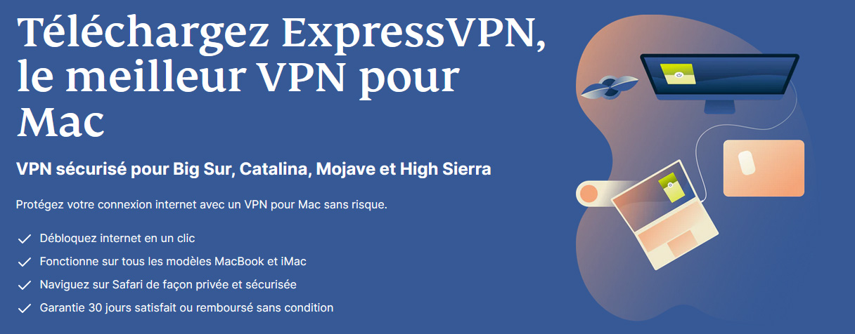 Illustration : ExpressVPN pour Mac