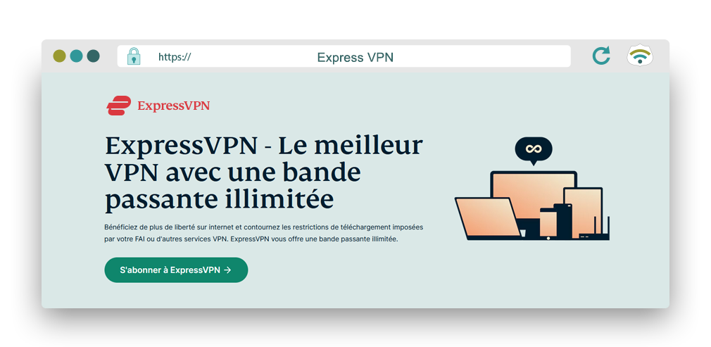 Illustration : ExpressVPN pour le Torrent