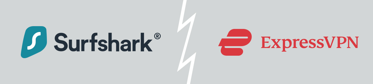 Illustration : ExpressVPN VS Surfshark