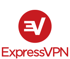 Logo d'ExpressVPN en 1 couleur en hauteur