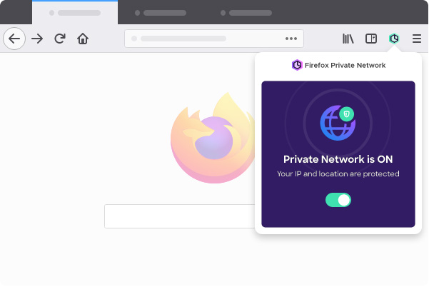 Illustration : Firefox private Network