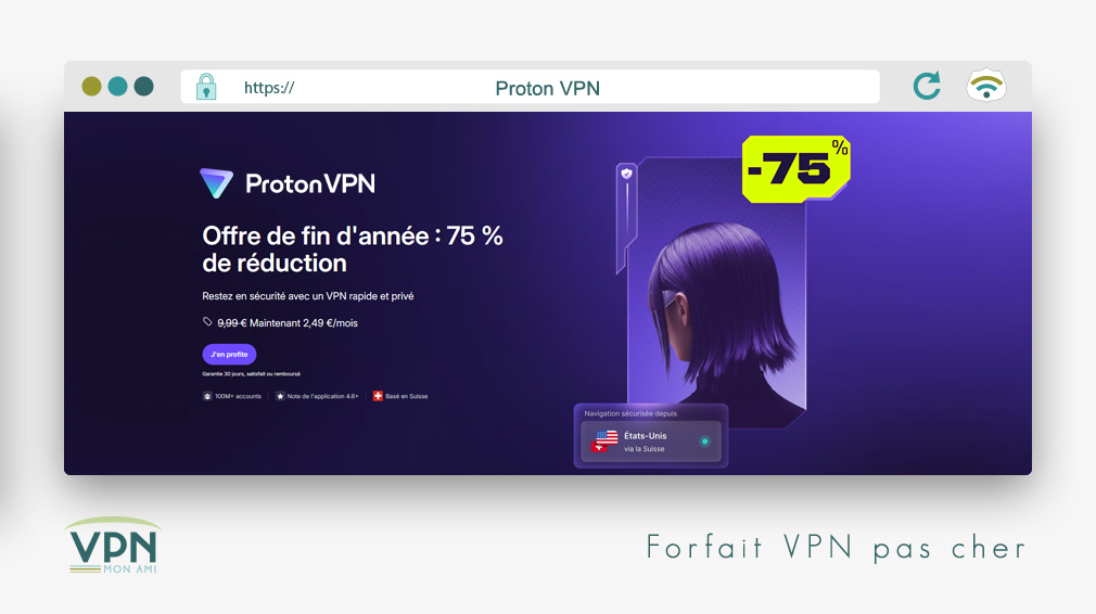 forfait VPN pas cher de chez Proton