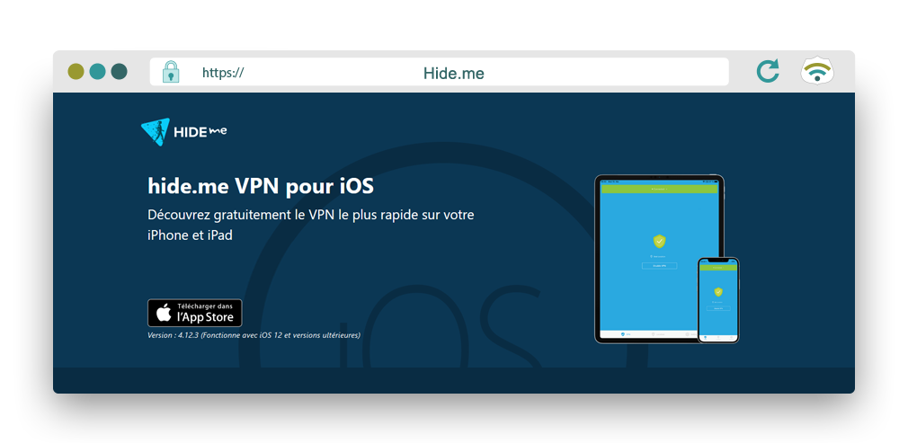 Illustration : Hide.me, le VPN gratuit pour iPhone le plus complet disponible sur l'App Store.