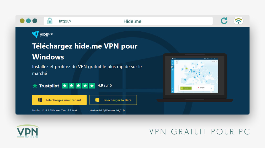 Illustration : Hide.me : Le VPN gratuit pour PC qui monte en puissance