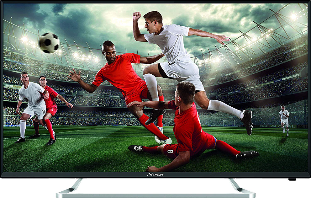 illsutration d'une Smart TV affichant un match de football