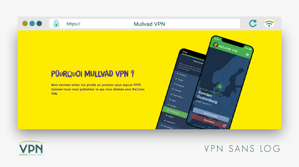 Illustration : Mullvad VPN sans log prouvé