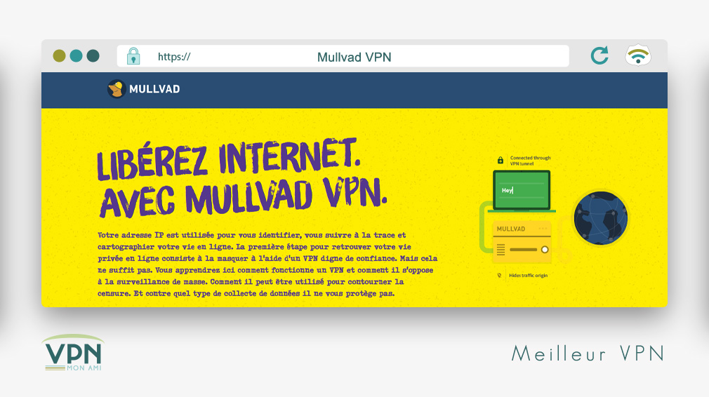Illustration : Mullvad meilleur VPN