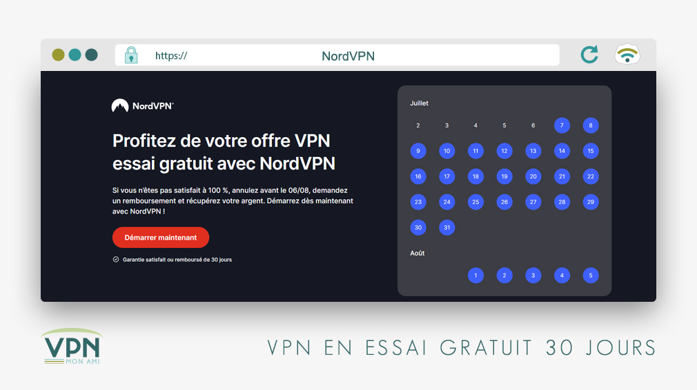 Illustration : NordVPN, le VPN en essai gratuit 30 jours