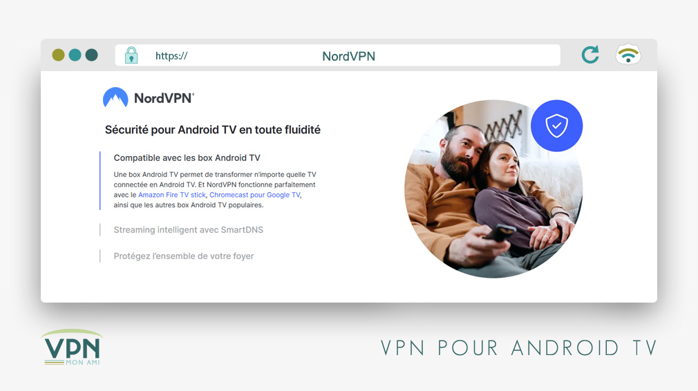 Illustration : Nord VPN pour Android TV