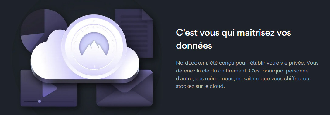 Illustration : NordLocker cloud a connaissance nulle