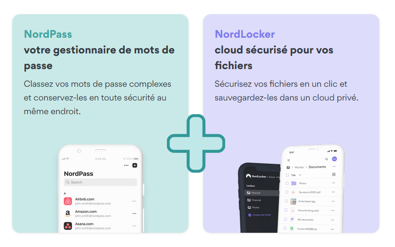 Illustration : NordPass et NordLocker offerts