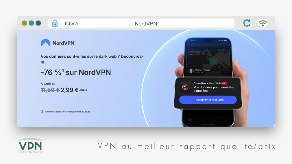 NordVPN au meilleur rapport qualité/prix