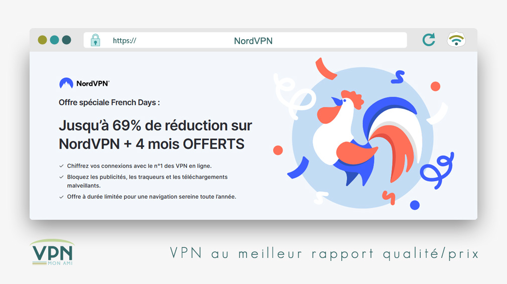 Illustration : NordVPN, le VPN au meilleur rapport/qualité prix pendant les French Days 2023