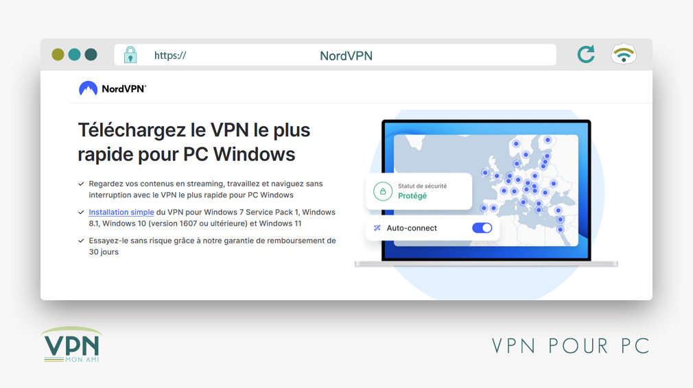 Illustration : NordVPN pour PC