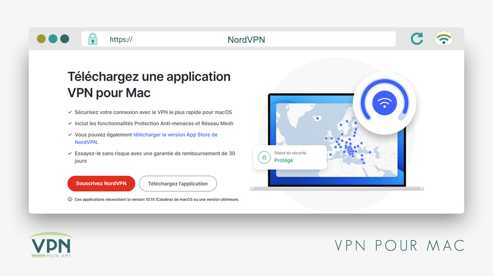 Illustration : NordVPN pour mac