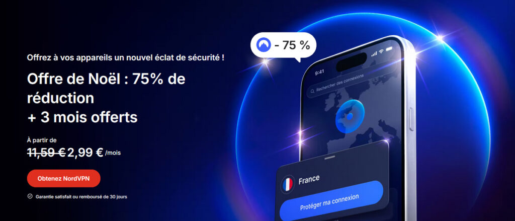 NordVPN promotion de Noël