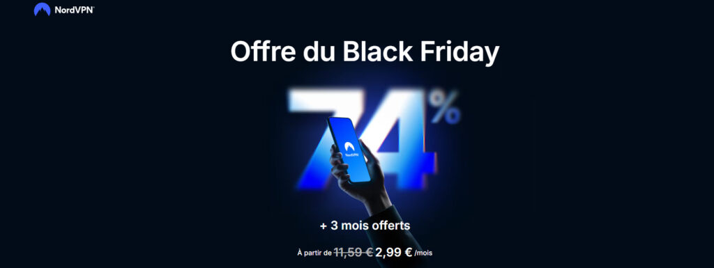 Illustration : NordVPN promotion du Black Friday 2025