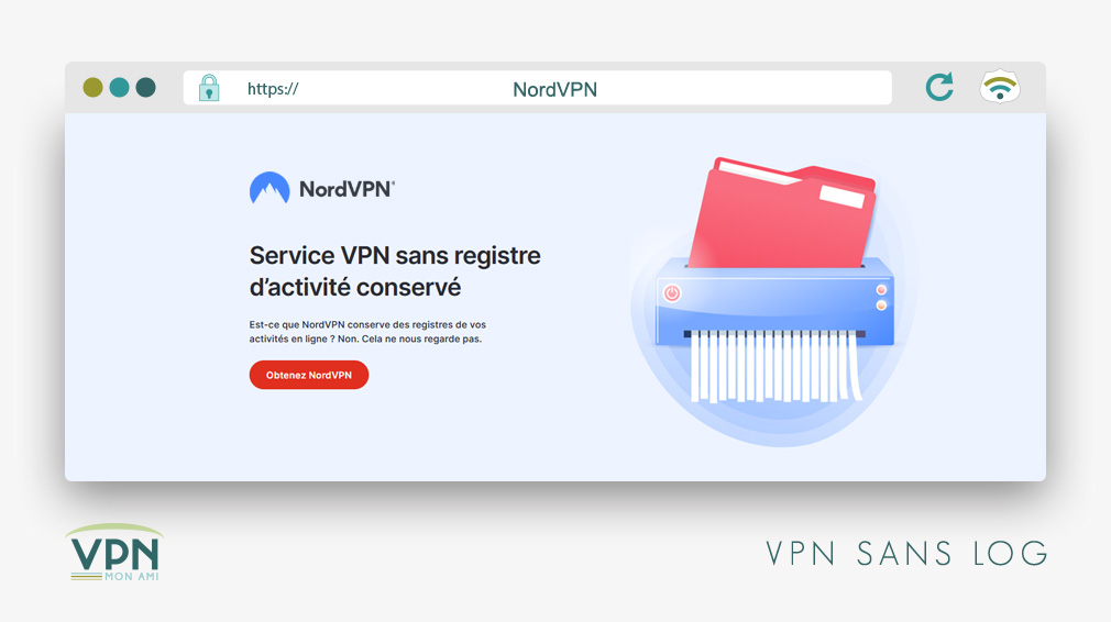 Illustration : NordVPN sans log