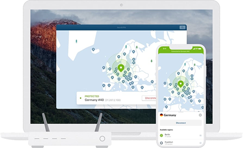 illsutration présentant les différents supports compatibles avec NordVPN