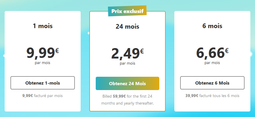 Illustration : Prix de la promotion du VPN Hide.me