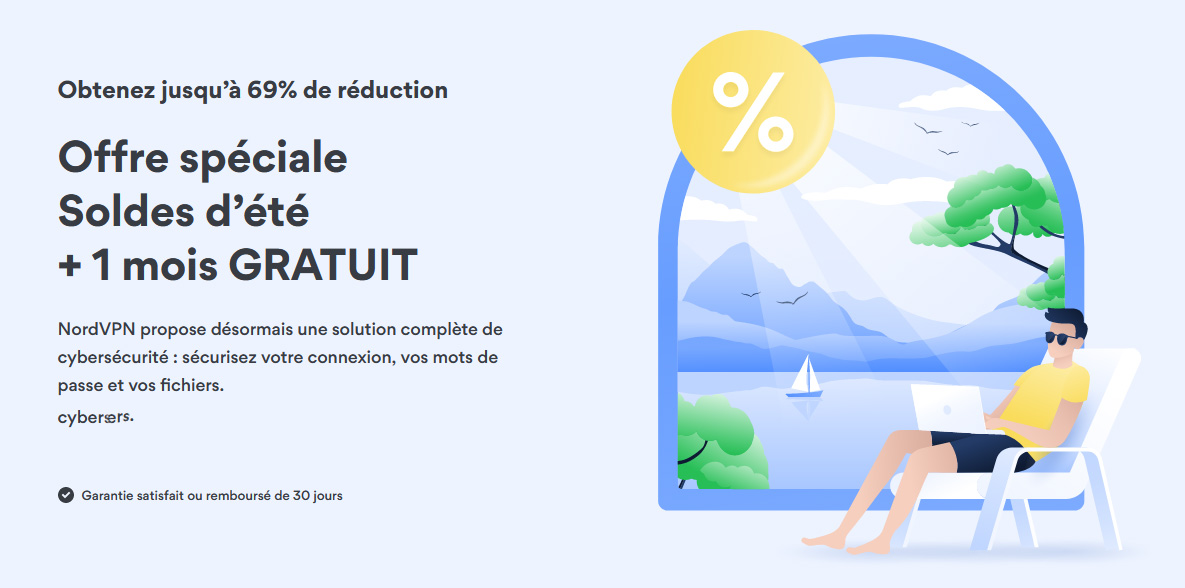 Illustration : Super Promo d'éeté NordVPN