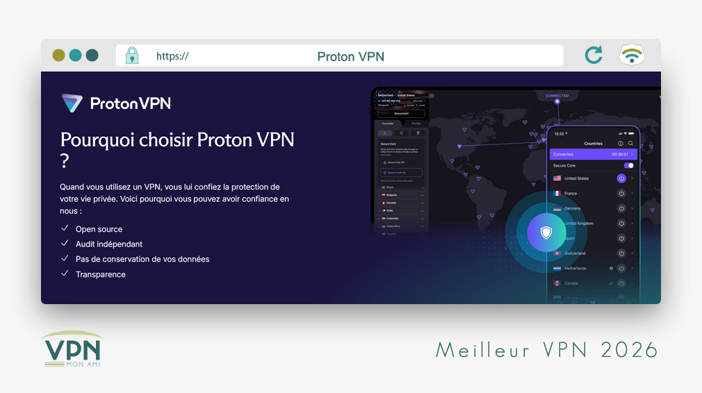Proton le VPN N°1 en 2026