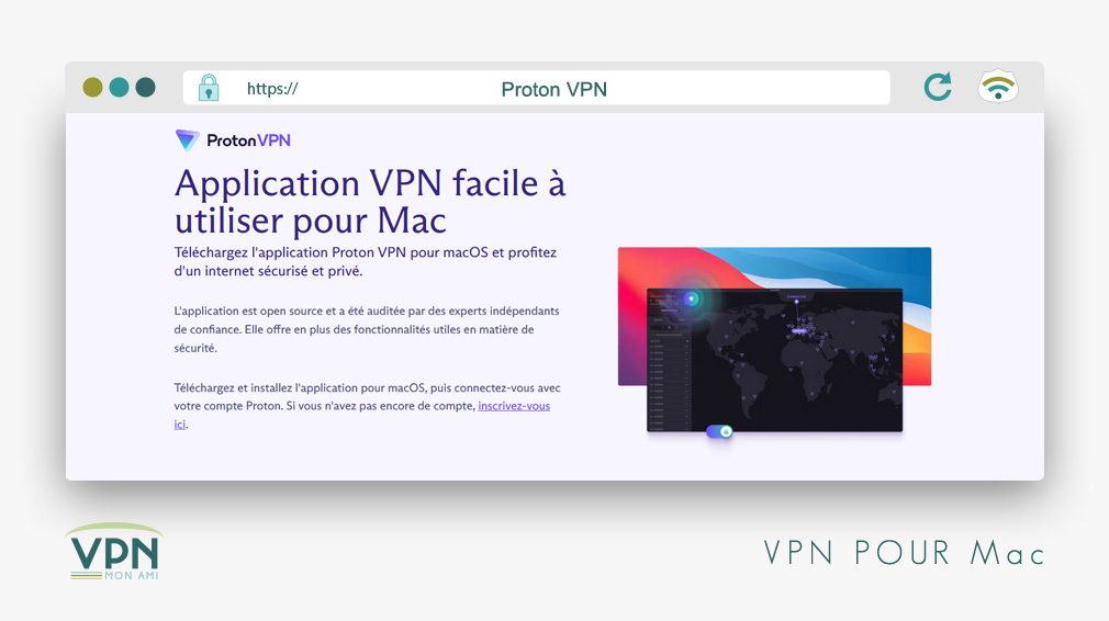 Illustration : Proton VPN pour mac