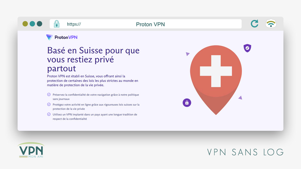 Illustration : Proton VPN sans log