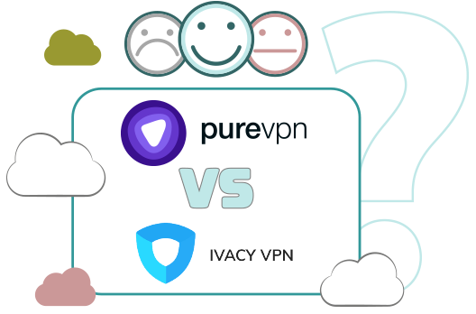 Illustration : Picto PureVPN VS Ivacy VPN