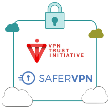 Illustration : SaferVPN de NetProtect est membre de VPN Trust Initiative