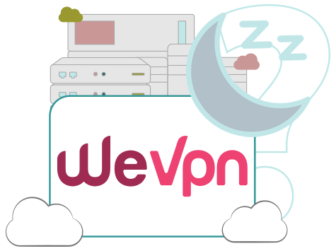 Illustration : Serveurs WeVPN - Service arrêté