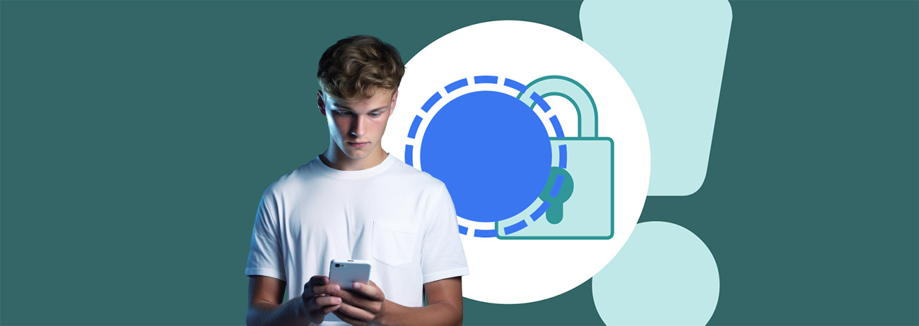 Illusration : Signal renforce la confidentialité en ligne