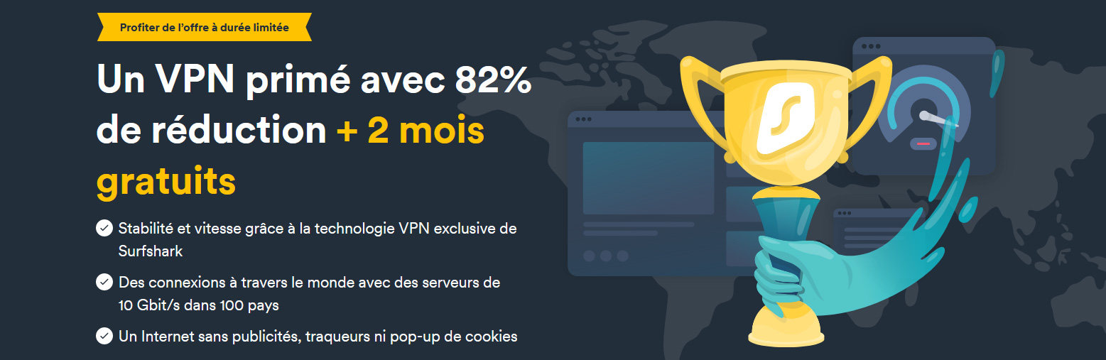 Illustration : Surfshark VPN offre estivale 2 mois gratuits pour une sécurité en ligne renforcée