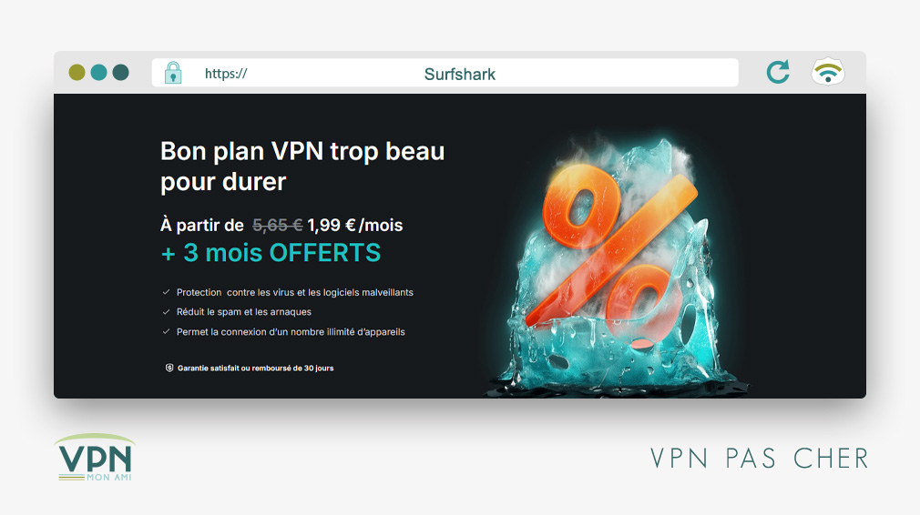 Surfshark VPN pas cher