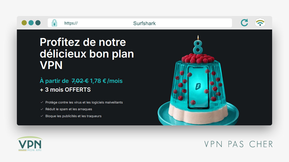 Surfshark VPN pas cher