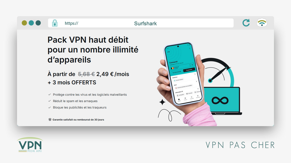 Surfshark VPN pas cher