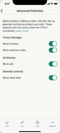 Illustration : Threat manager ExpressVPN