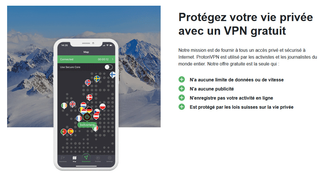 Illustration : VPN gratuit Proton